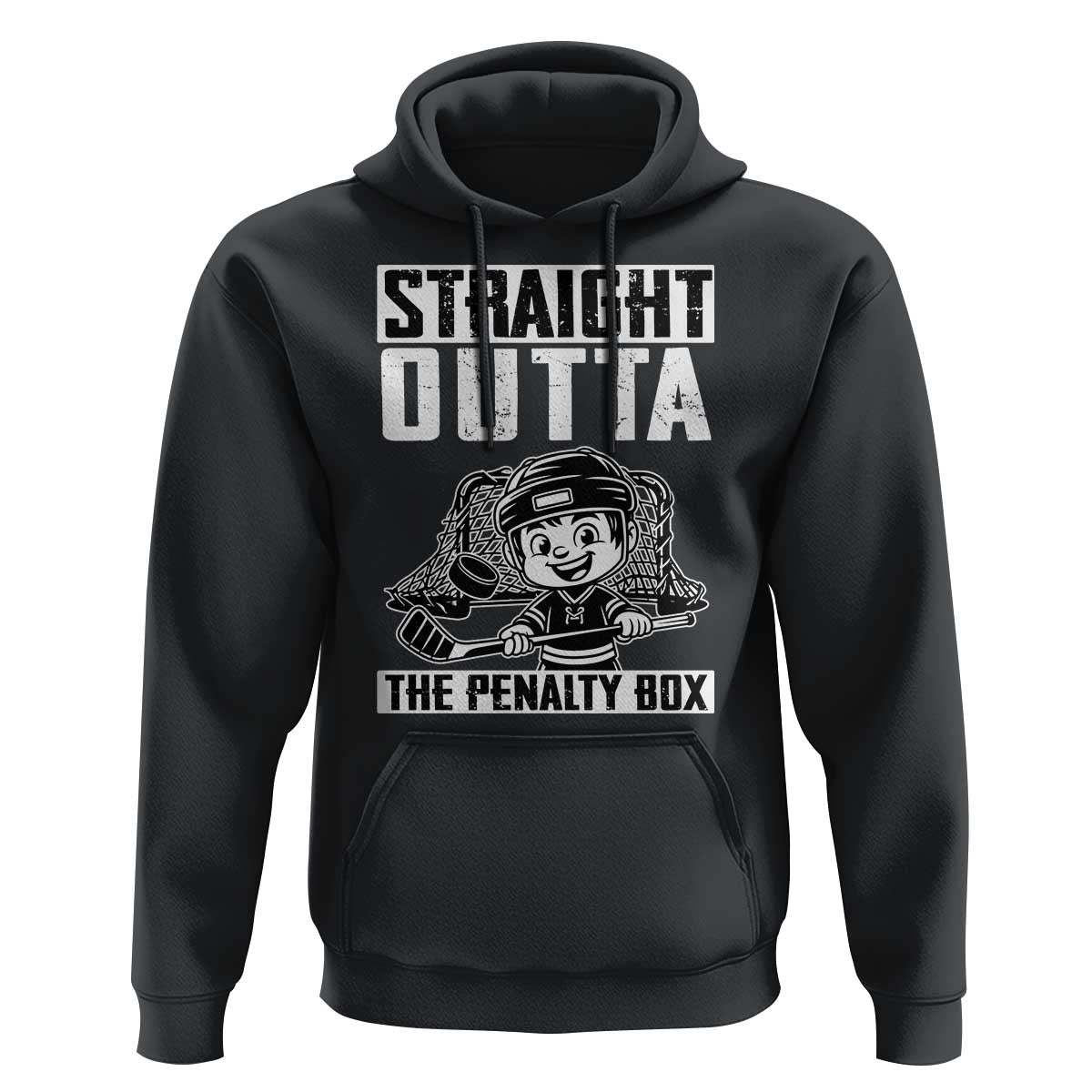 Straight Outta The Penalty Box Hoodie Funny Hockey Gift For Boys - Wonder Print Shop