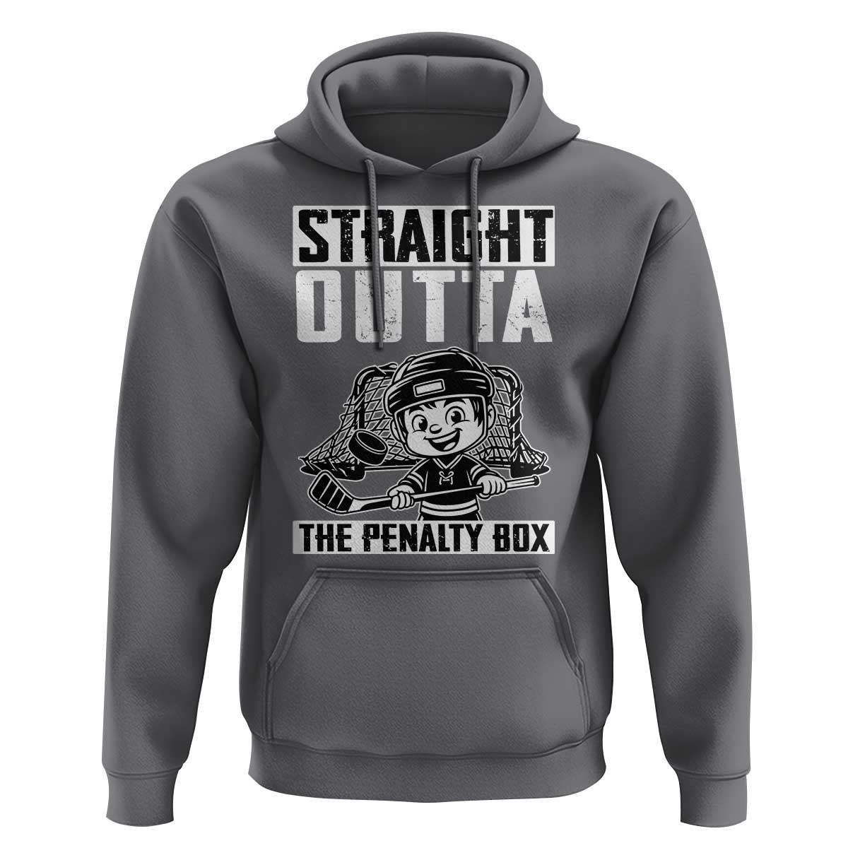 Straight Outta The Penalty Box Hoodie Funny Hockey Gift For Boys - Wonder Print Shop