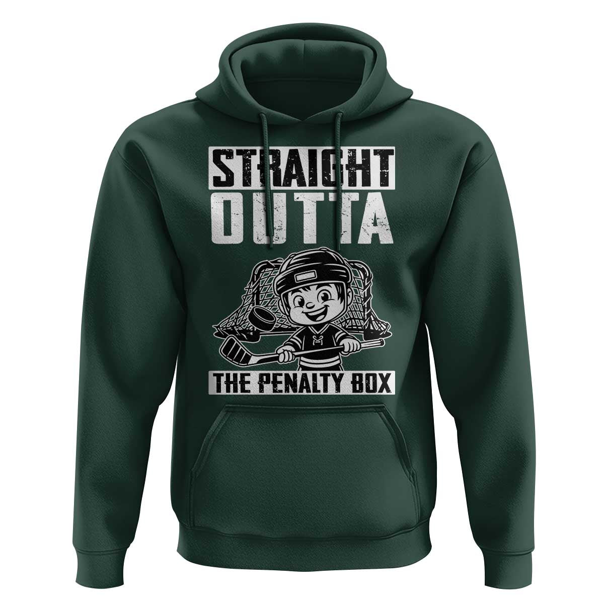 Straight Outta The Penalty Box Hoodie Funny Hockey Gift For Boys - Wonder Print Shop
