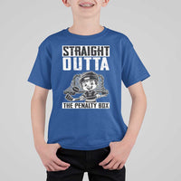 Straight Outta The Penalty Box T Shirt For Kid Funny Hockey Gift For Boys - Wonder Print Shop