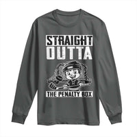 Straight Outta The Penalty Box Long Sleeve Shirt Funny Hockey Gift For Boys - Wonder Print Shop