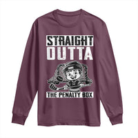 Straight Outta The Penalty Box Long Sleeve Shirt Funny Hockey Gift For Boys - Wonder Print Shop