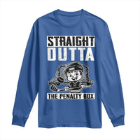 Straight Outta The Penalty Box Long Sleeve Shirt Funny Hockey Gift For Boys - Wonder Print Shop