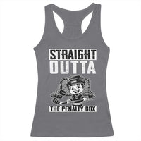 Straight Outta The Penalty Box Racerback Tank Top Funny Hockey Gift For Boys - Wonder Print Shop