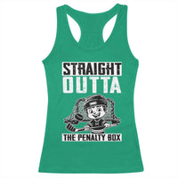 Straight Outta The Penalty Box Racerback Tank Top Funny Hockey Gift For Boys - Wonder Print Shop