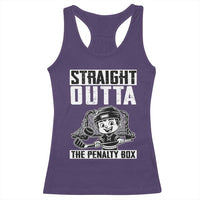 Straight Outta The Penalty Box Racerback Tank Top Funny Hockey Gift For Boys - Wonder Print Shop