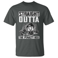 Straight Outta The Penalty Box T Shirt Funny Hockey Gift For Boys - Wonder Print Shop