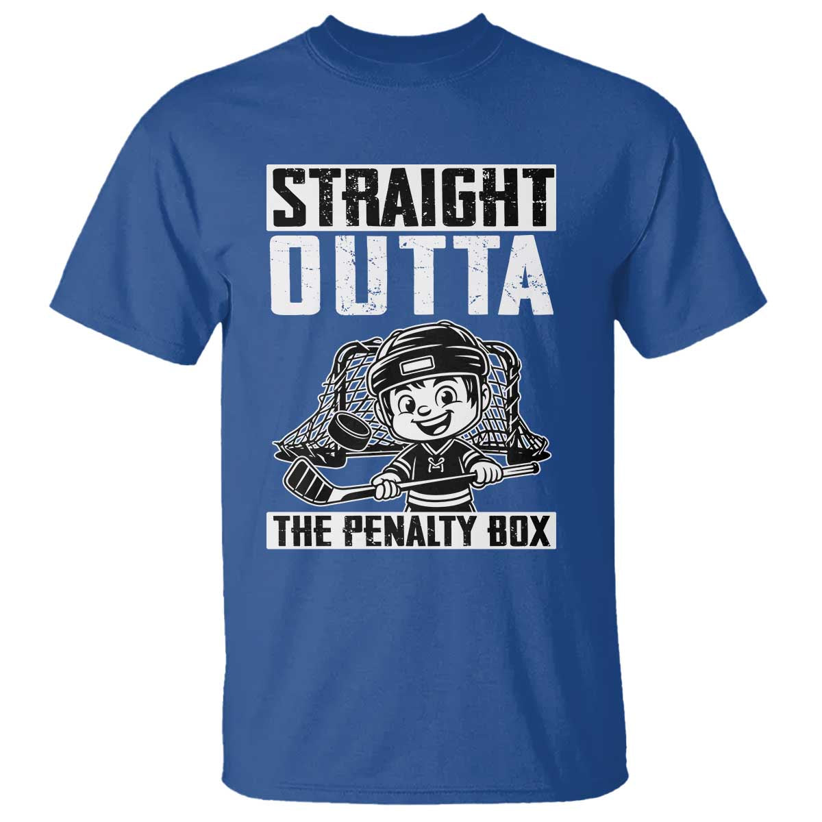 Straight Outta The Penalty Box T Shirt Funny Hockey Gift For Boys - Wonder Print Shop