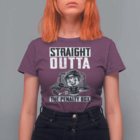 Straight Outta The Penalty Box T Shirt For Women Funny Hockey Gift For Boys - Wonder Print Shop