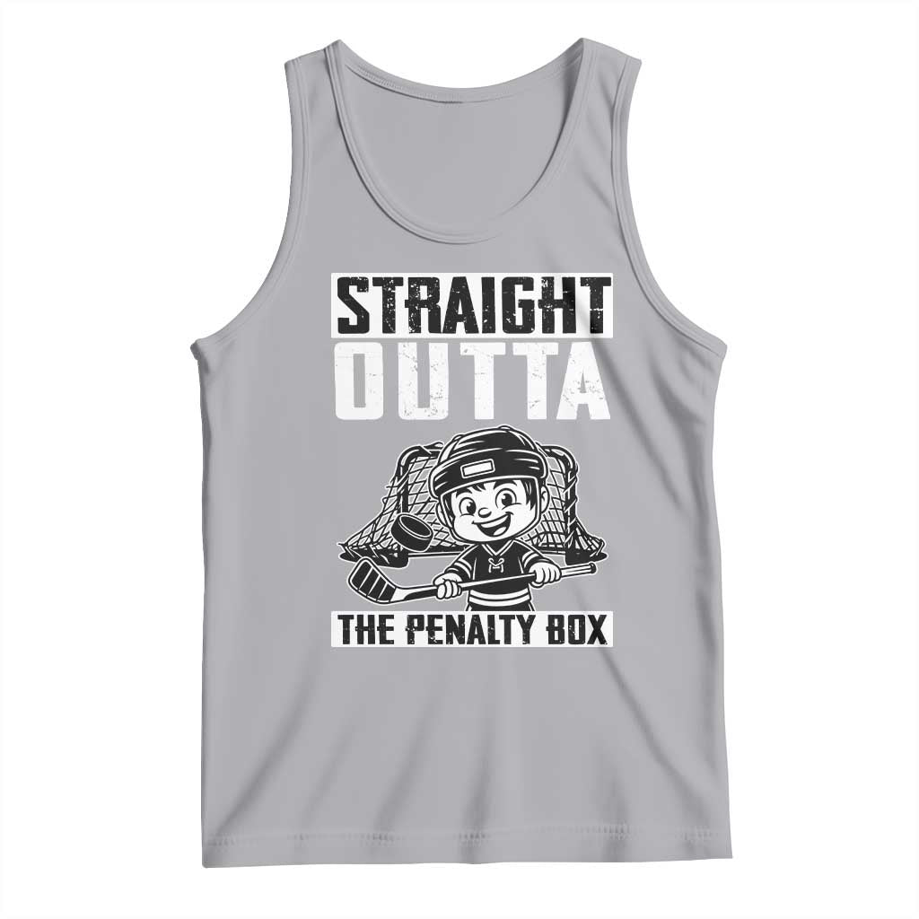 Straight Outta The Penalty Box Tank Top Funny Hockey Gift For Boys - Wonder Print Shop