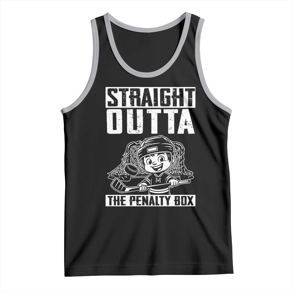 Straight Outta The Penalty Box Tank Top Funny Hockey Gift For Boys - Wonder Print Shop