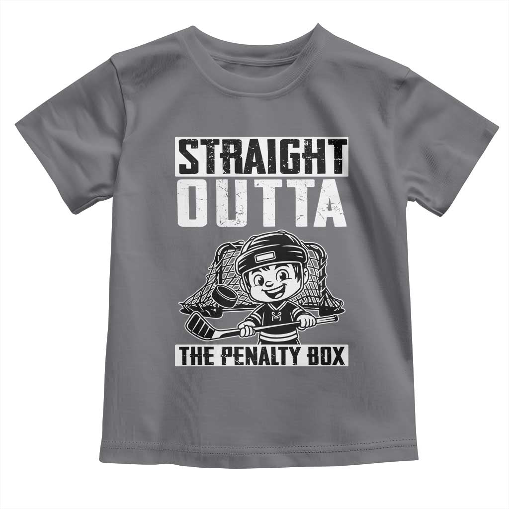 Straight Outta The Penalty Box Toddler T Shirt Funny Hockey Gift For Boys - Wonder Print Shop