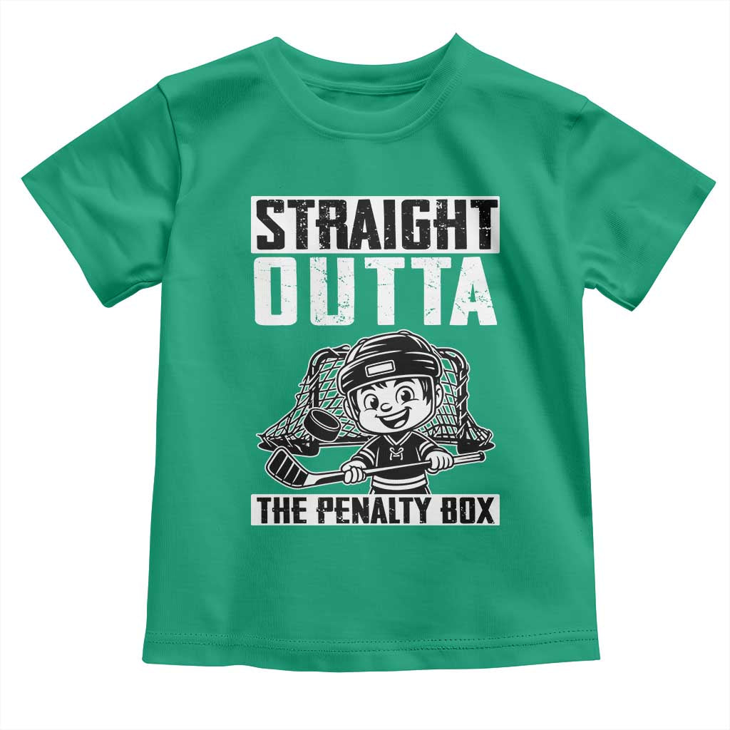 Straight Outta The Penalty Box Toddler T Shirt Funny Hockey Gift For Boys - Wonder Print Shop