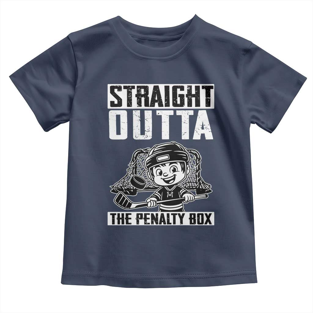 Straight Outta The Penalty Box Toddler T Shirt Funny Hockey Gift For Boys - Wonder Print Shop