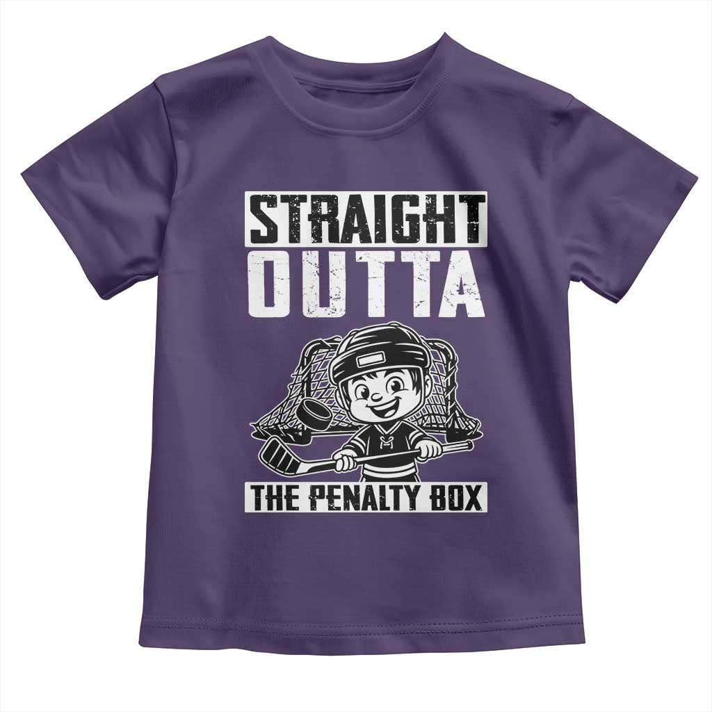 Straight Outta The Penalty Box Toddler T Shirt Funny Hockey Gift For Boys - Wonder Print Shop