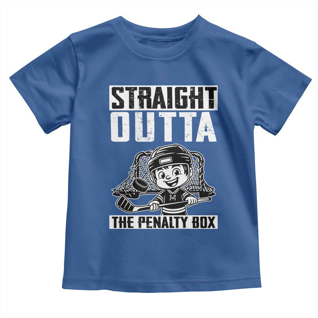 Straight Outta The Penalty Box Toddler T Shirt Funny Hockey Gift For Boys - Wonder Print Shop