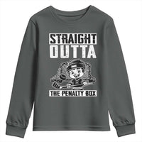 Straight Outta The Penalty Box Youth Sweatshirt Funny Hockey Gift For Boys - Wonder Print Shop