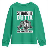 Straight Outta The Penalty Box Youth Sweatshirt Funny Hockey Gift For Boys - Wonder Print Shop