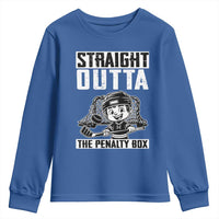 Straight Outta The Penalty Box Youth Sweatshirt Funny Hockey Gift For Boys - Wonder Print Shop