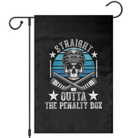 Straight Outta The Penalty Box Hockey Garden Flag Funny Skull Player Gift - Wonder Print Shop