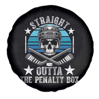 Straight Outta The Penalty Box Hockey Spare Tire Cover Funny Skull Player Gift - Wonder Print Shop