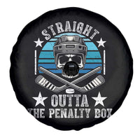 Straight Outta The Penalty Box Hockey Spare Tire Cover Funny Skull Player Gift - Wonder Print Shop
