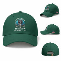 Straight Outta The Penalty Box Hockey Baseball Cap Funny Skull Player Gift