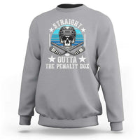 Straight Outta The Penalty Box Hockey Sweatshirt Funny Skull Player Gift - Wonder Print Shop