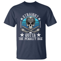 Straight Outta The Penalty Box Hockey T Shirt Funny Skull Player Gift - Wonder Print Shop