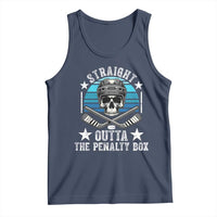 Straight Outta The Penalty Box Hockey Tank Top Funny Skull Player Gift - Wonder Print Shop