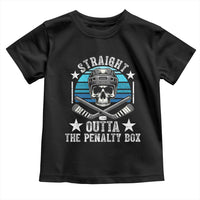 Straight Outta The Penalty Box Hockey Toddler T Shirt Funny Skull Player Gift - Wonder Print Shop
