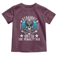 Straight Outta The Penalty Box Hockey Toddler T Shirt Funny Skull Player Gift - Wonder Print Shop