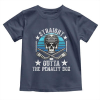 Straight Outta The Penalty Box Hockey Toddler T Shirt Funny Skull Player Gift - Wonder Print Shop