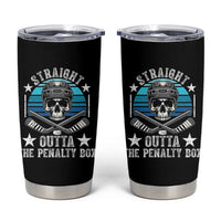 Straight Outta The Penalty Box Hockey Tumbler Cup Funny Skull Player Gift - Wonder Print Shop