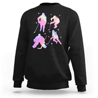 Iridescent Effect Hockey Players Retro Sport Lover Gift Sweatshirt - Wonder Print Shop
