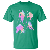 Iridescent Effect Hockey Players Retro Sport Lover Gift T Shirt - Wonder Print Shop