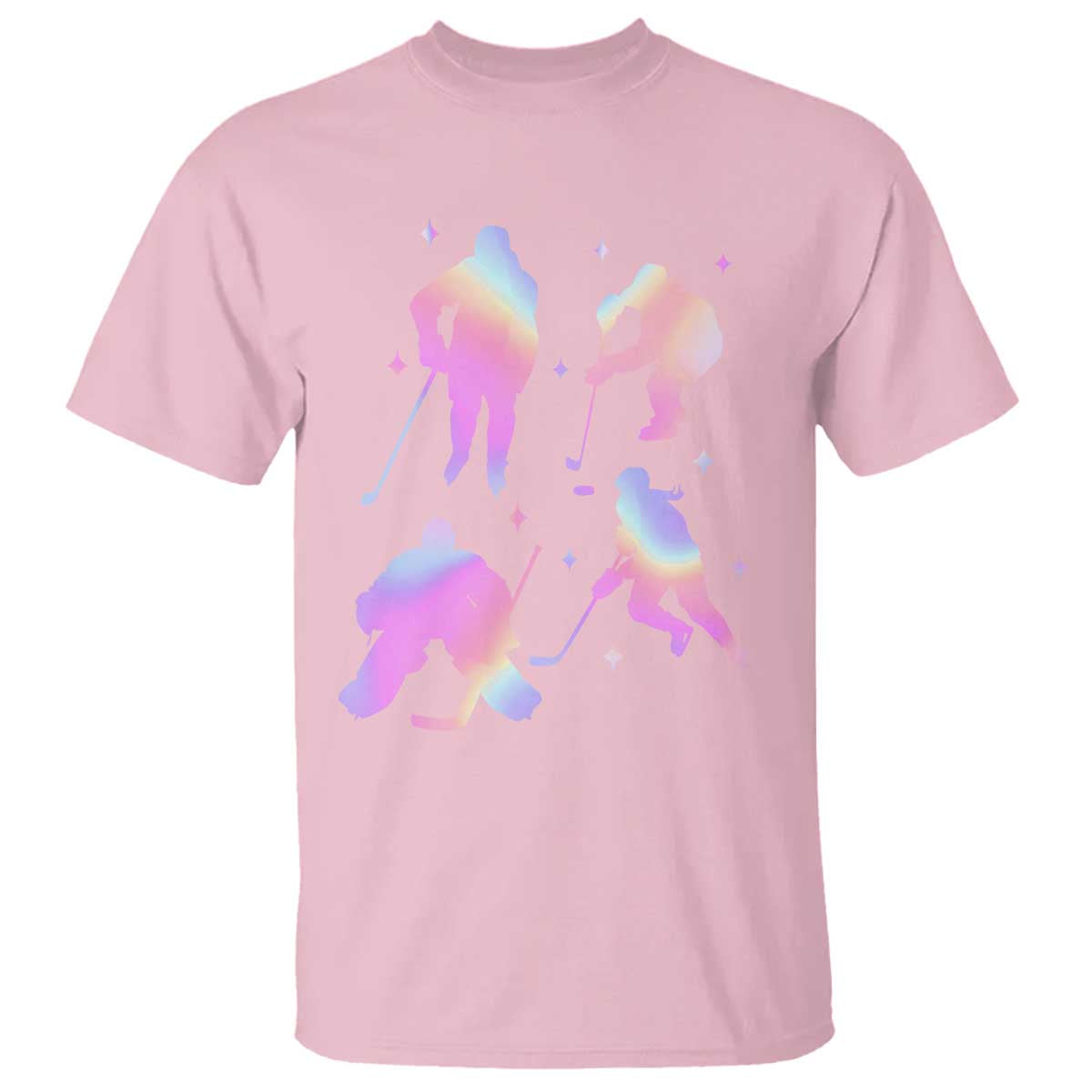 Iridescent Effect Hockey Players Retro Sport Lover Gift T Shirt - Wonder Print Shop