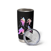 Iridescent Effect Hockey Players Retro Sport Lover Gift Tumbler Cup - Wonder Print Shop