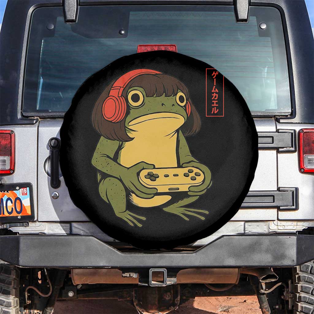 Funny Frog Bob Haircut Gamer Meme Spare Tire Cover Game Lover - Wonder Print Shop