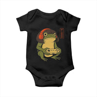 Funny Frog Bob Haircut Gamer Meme Baby Onesie Game Lover - Wonder Print Shop