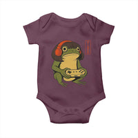 Funny Frog Bob Haircut Gamer Meme Baby Onesie Game Lover - Wonder Print Shop