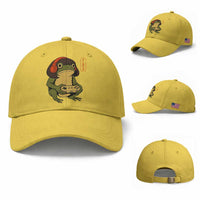 Funny Frog Bob Haircut Gamer Meme Baseball Cap Game Lover