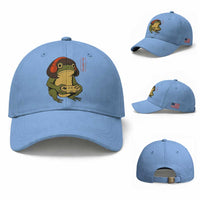 Funny Frog Bob Haircut Gamer Meme Baseball Cap Game Lover