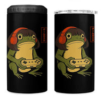 Funny Frog Bob Haircut Gamer Meme 4 in 1 Can Cooler Tumbler Game Lover - Wonder Print Shop