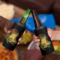 Funny Frog Bob Haircut Gamer Meme 4 in 1 Can Cooler Tumbler Game Lover - Wonder Print Shop