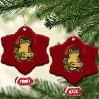Funny Frog Bob Haircut Gamer Meme Ceramic Ornament Game Lover - Wonder Print Shop