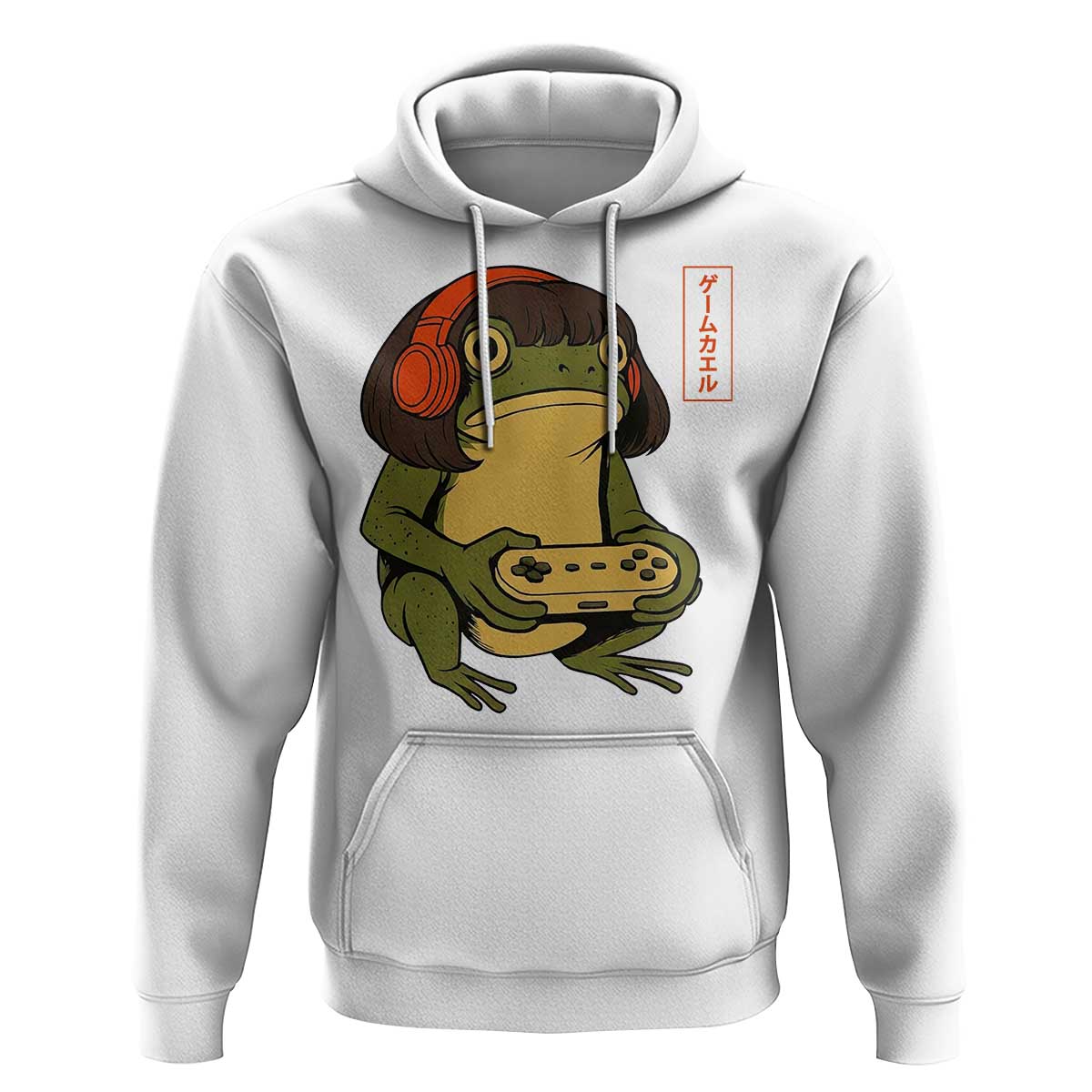 Funny Frog Bob Haircut Gamer Meme Hoodie Game Lover - Wonder Print Shop
