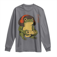 Funny Frog Bob Haircut Gamer Meme Long Sleeve Shirt Game Lover - Wonder Print Shop