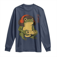 Funny Frog Bob Haircut Gamer Meme Long Sleeve Shirt Game Lover - Wonder Print Shop