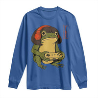 Funny Frog Bob Haircut Gamer Meme Long Sleeve Shirt Game Lover - Wonder Print Shop